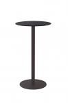 Tisch Kaleox, Basisversion; <br>runde Tischplatte  60 cm, schwarz; <br>Gestell schwarz lackiert; Tischhhe 109 cm