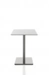 Tisch Kaleox, Basisversion; <br>quadratische Tischplatte 60 x 60 cm, wei; <br>Gestell verchromt; Tischhhe 74 cm